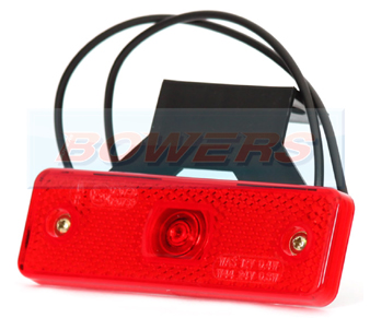 WAS W44 LED Red Rear Marker Light With Bracket